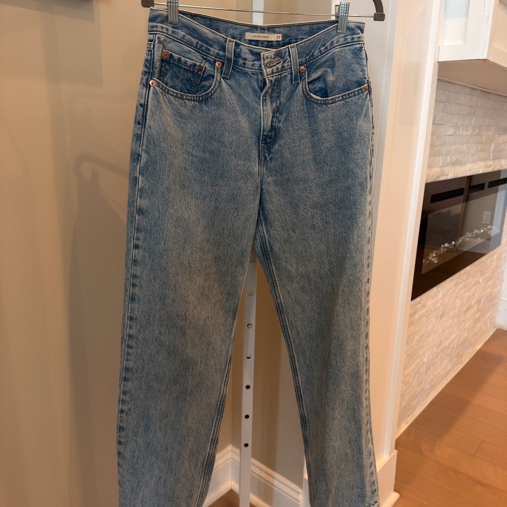 Levi's Light Blue Straight Leg Jeans